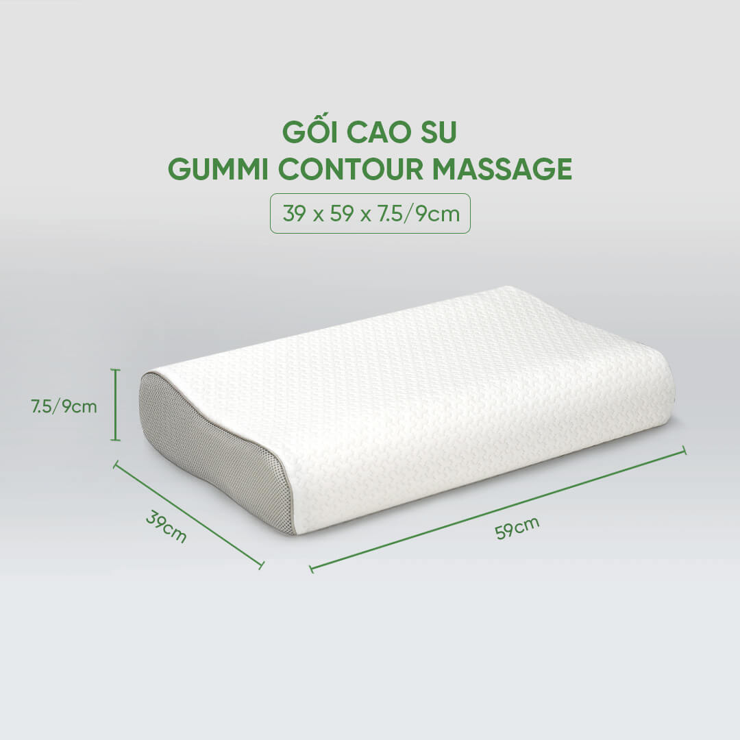 Gối Cao su Gummi Contour Massage