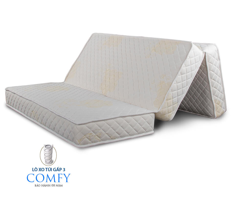 Nệm lò xo Vạn Thành gấp 3 Comfy