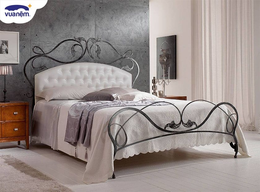 +50 mẫu giường sắt đẹp giá rẻ, hiện đại cho phòng ngủ - Vua Nệm