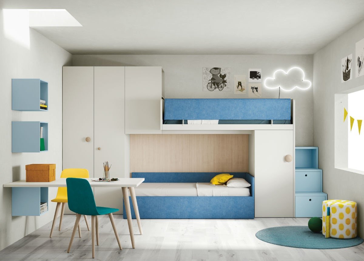 Giường Ngủ Kết Hợp Tủ Quần Áo 8 Top 15+ mẫu giường tầng kết hợp tủ quần áo đáng mua nhất hiện nay - Vua Nệm