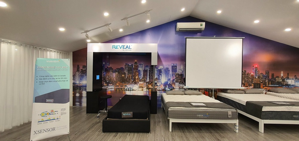 Máy đo áp lực cơ thể Reveal lần đầu tiên có mặt tại Vua Nệm