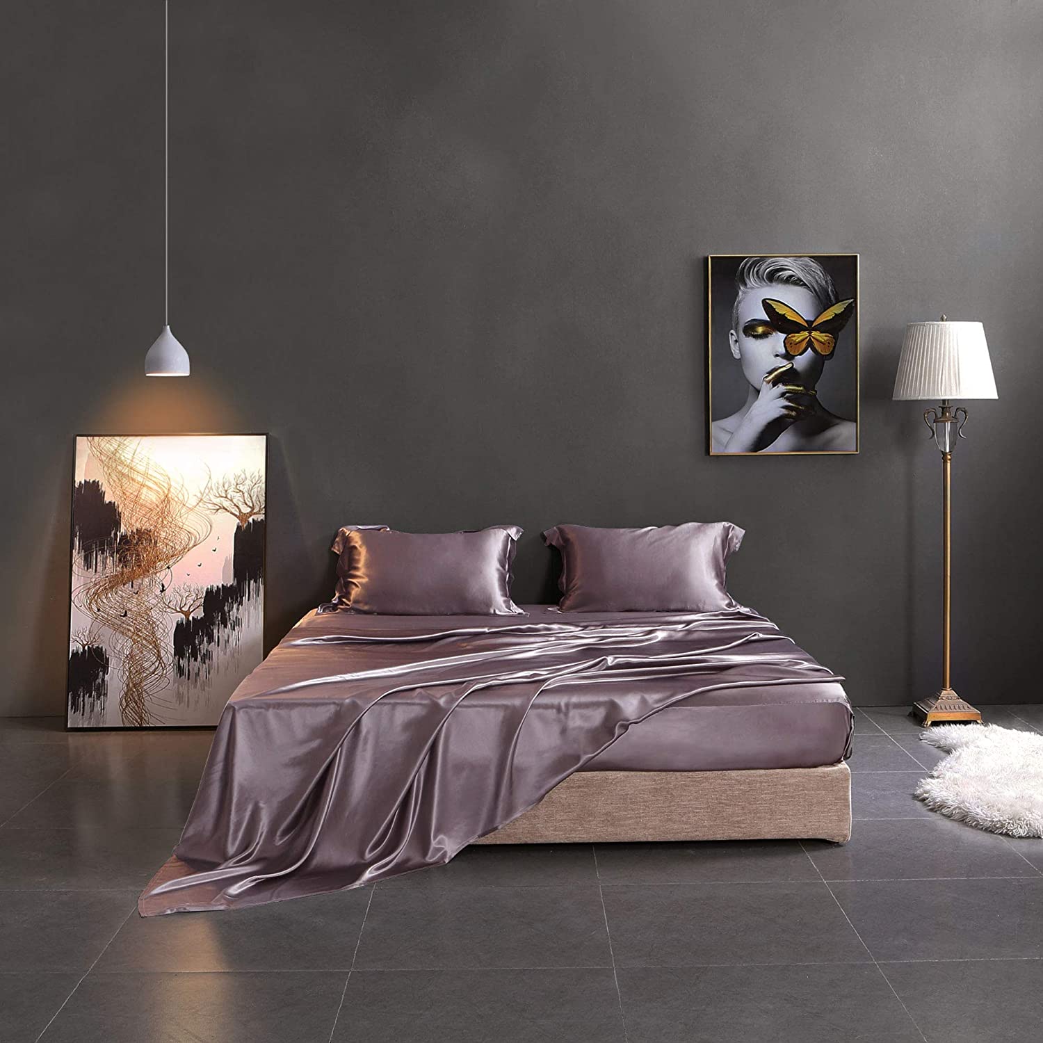 ga giường chất liệu silk