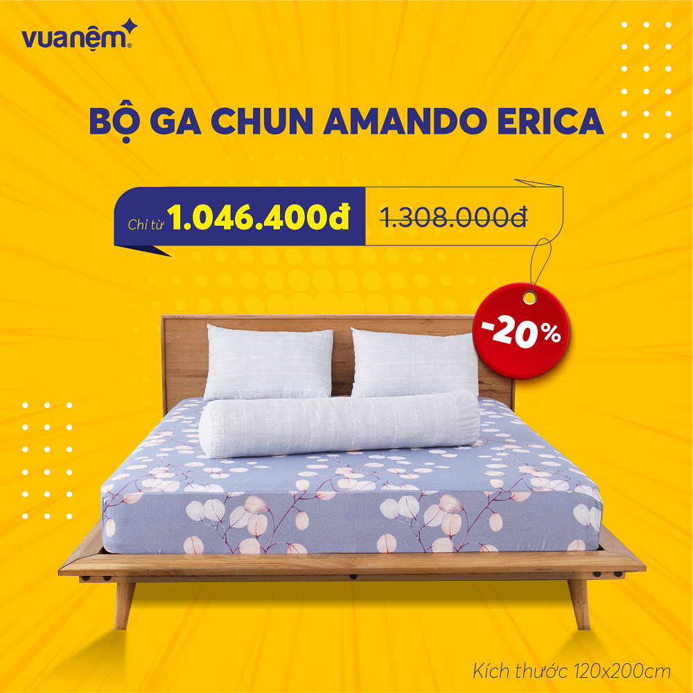 Bộ ga chun Amando Erica