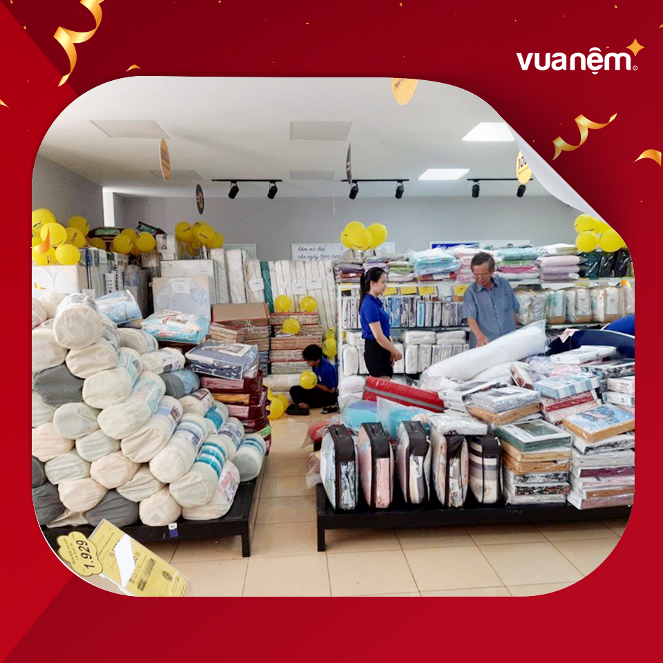 Chương trình xả kho Vua Nệm triển khai tại 12 cửa hàng
