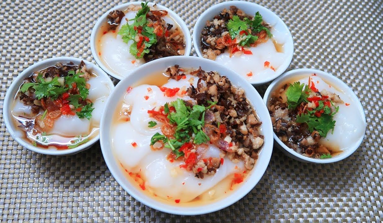 cách làm bánh đúc nóng đơn giản