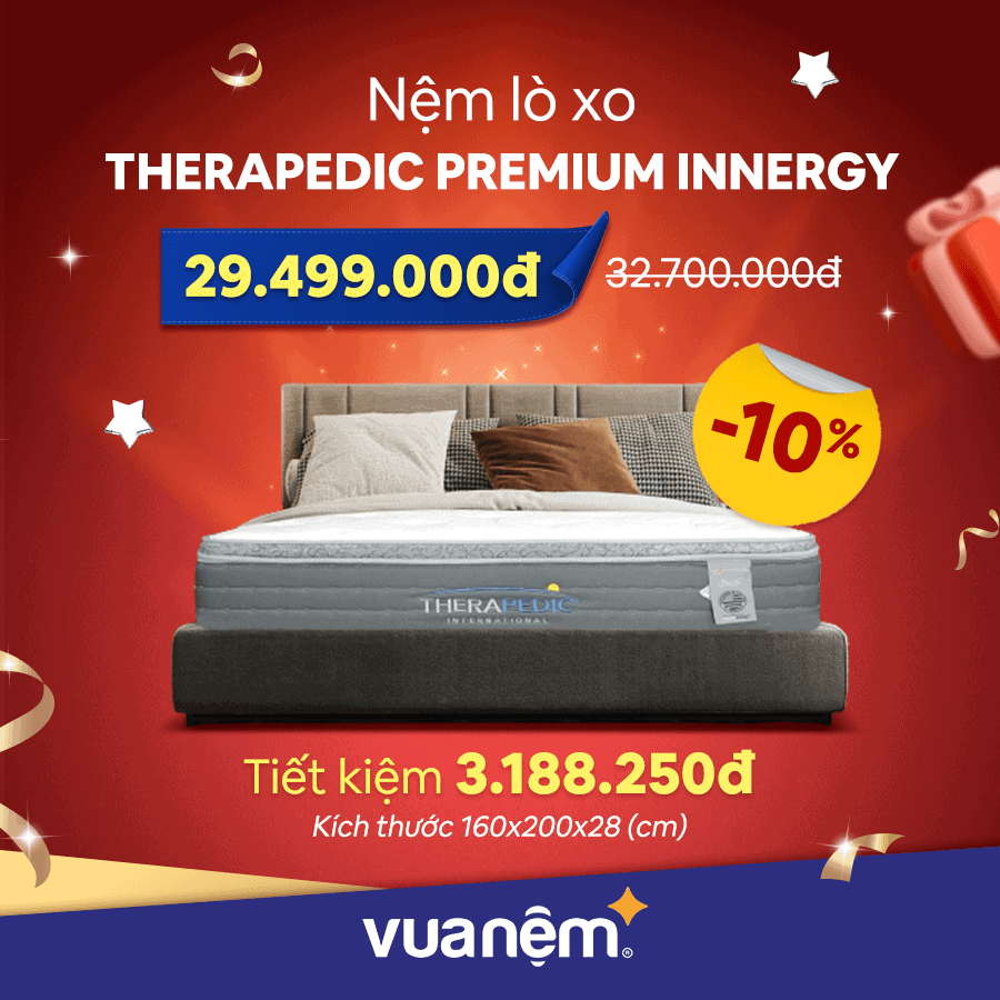 Nệm lò xo Therapedic Premium Ingery