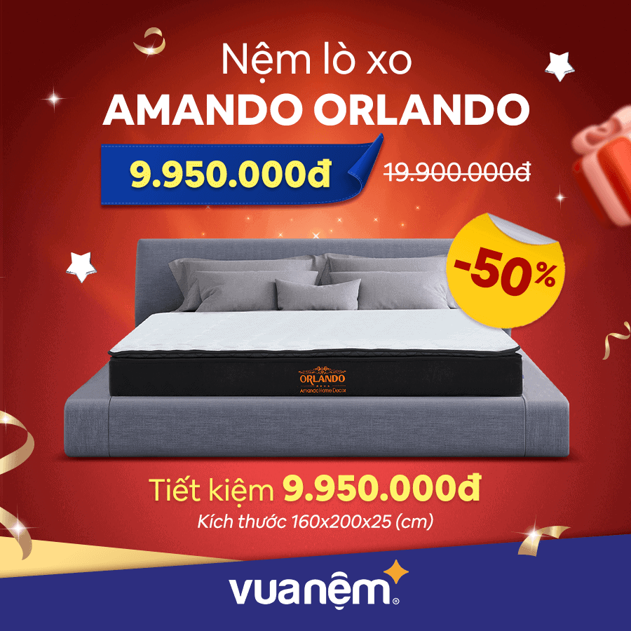 Nệm lò xo Amando Orlando