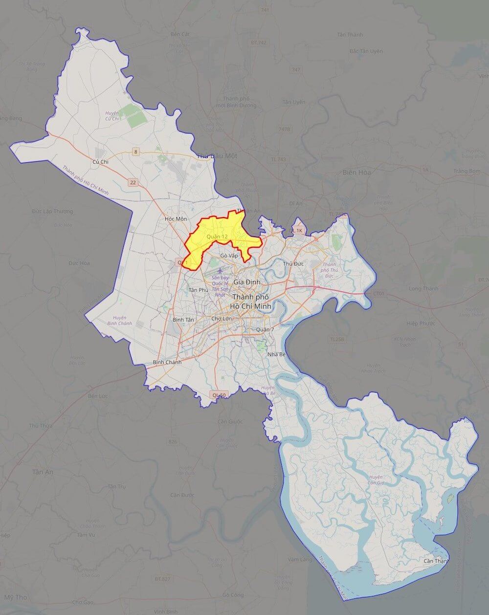 Bản đồ Thành phố Hồ Chí Minh
