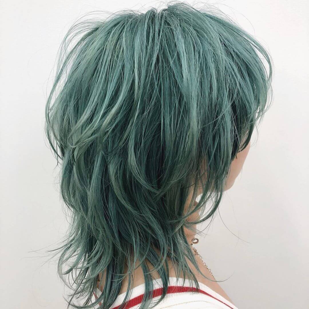 tóc xanh rêu 