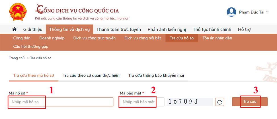 xem kết quả cấp thẻ căn cước công dân
