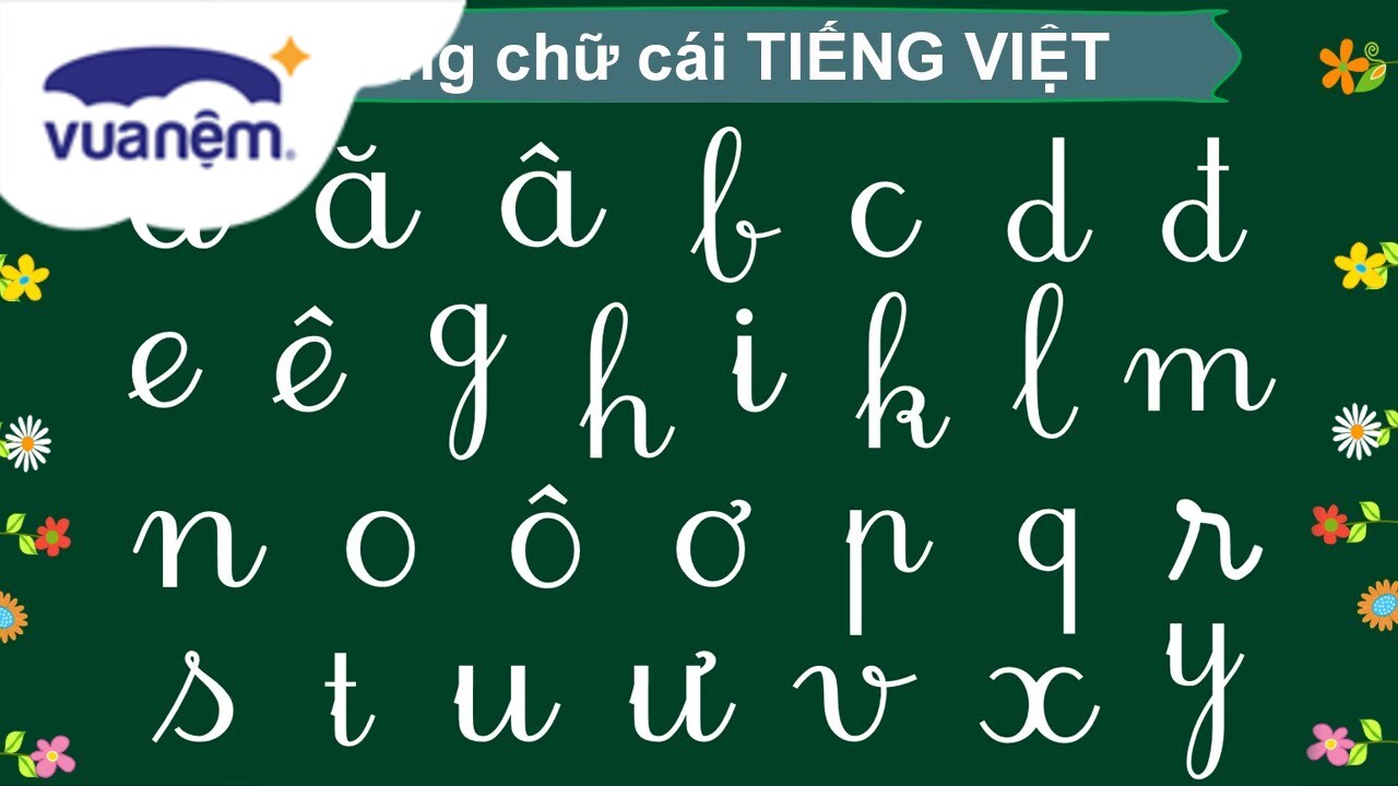 Cập nhật bảng chữ cái tiếng Việt đầy đủ nhất hiện nay - Vua Nệm