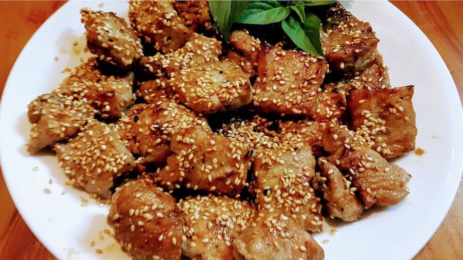 Thịt bò nướng vừng đơn giản nhưng hương vị rất đặc biệt