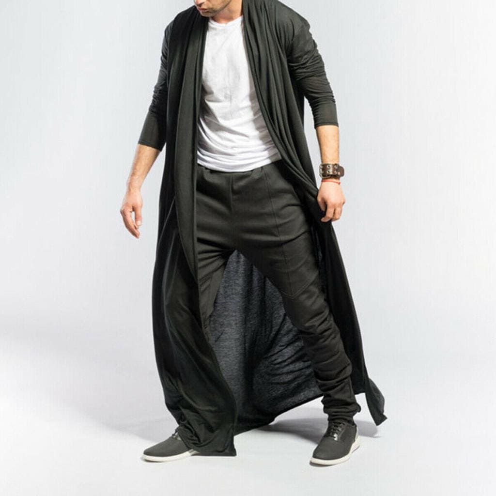 áo cardigan với quần ống rộng nam