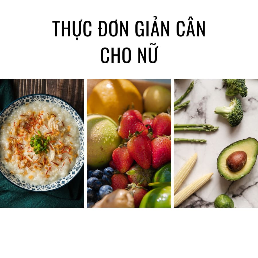 thực đơn giảm cân cho nữ cơ địa khó giảm 