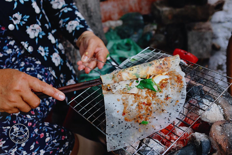 bánh tráng nướng nước mắm