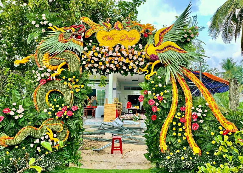 mẫu cổng hoa cưới