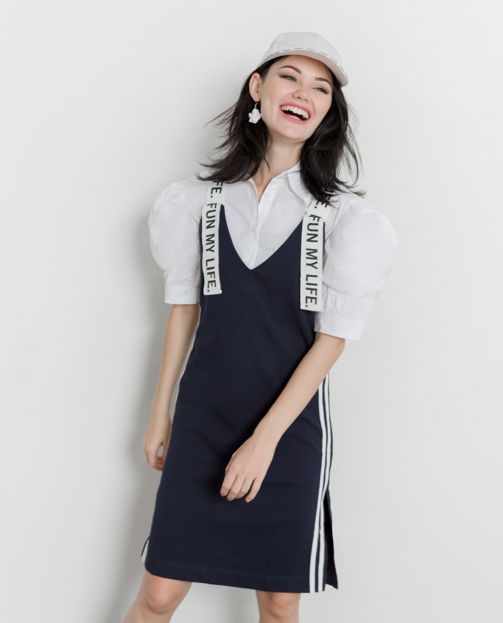 Shop quần áo trẻ em tại Hải Phòng Áo sơ mi kèm váy yếm caro đỏ