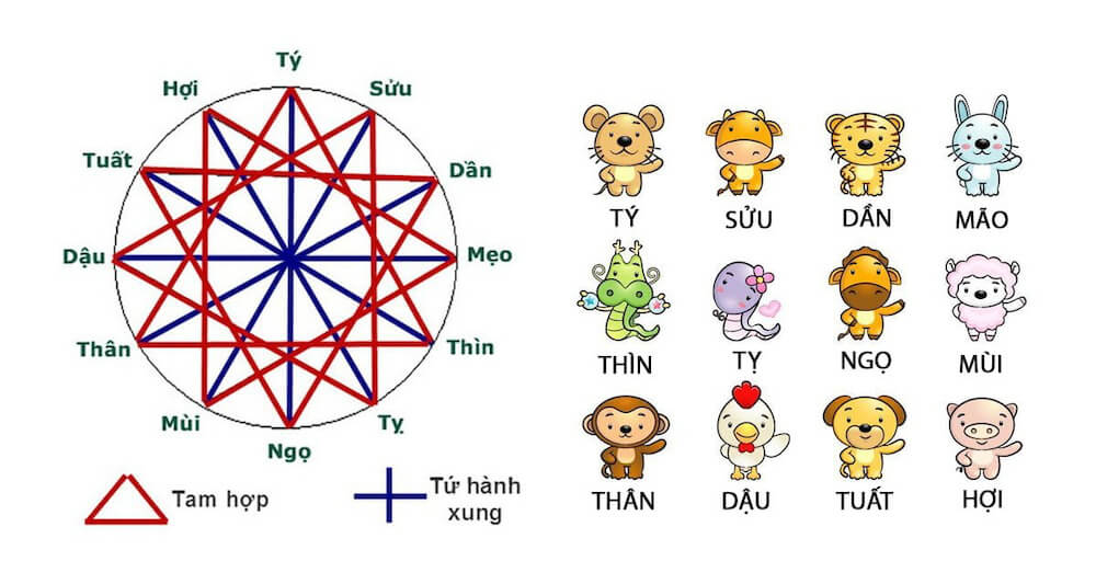 3 bộ tứ trong 12 cung hoàng đạo