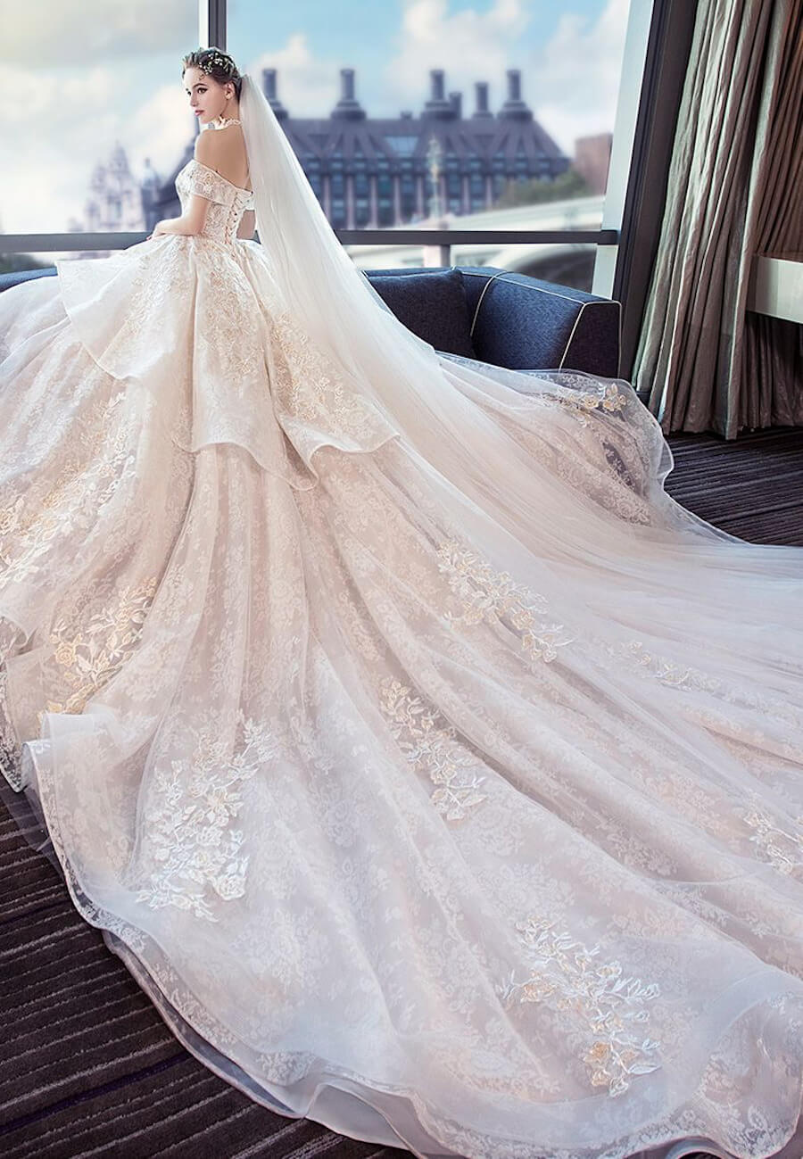 15 mẫu váy cưới xòe công chúa lộng lẫy sang trọng cho cô dâu
