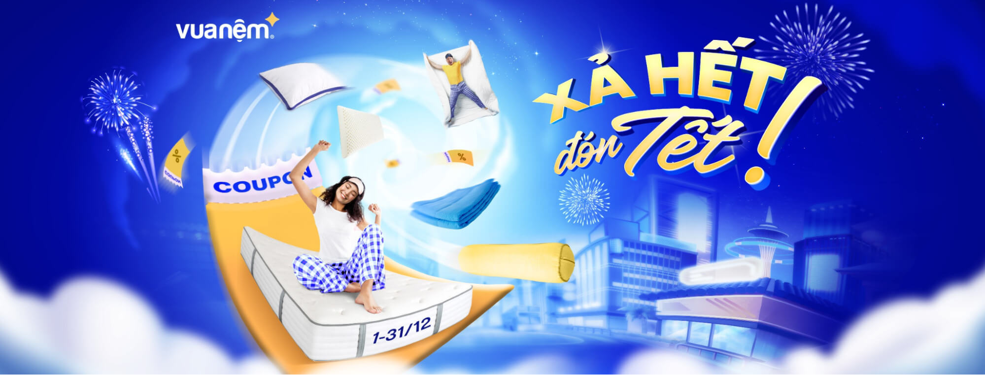 Vua nệm khuyến mãi: Xả hết đón Tết