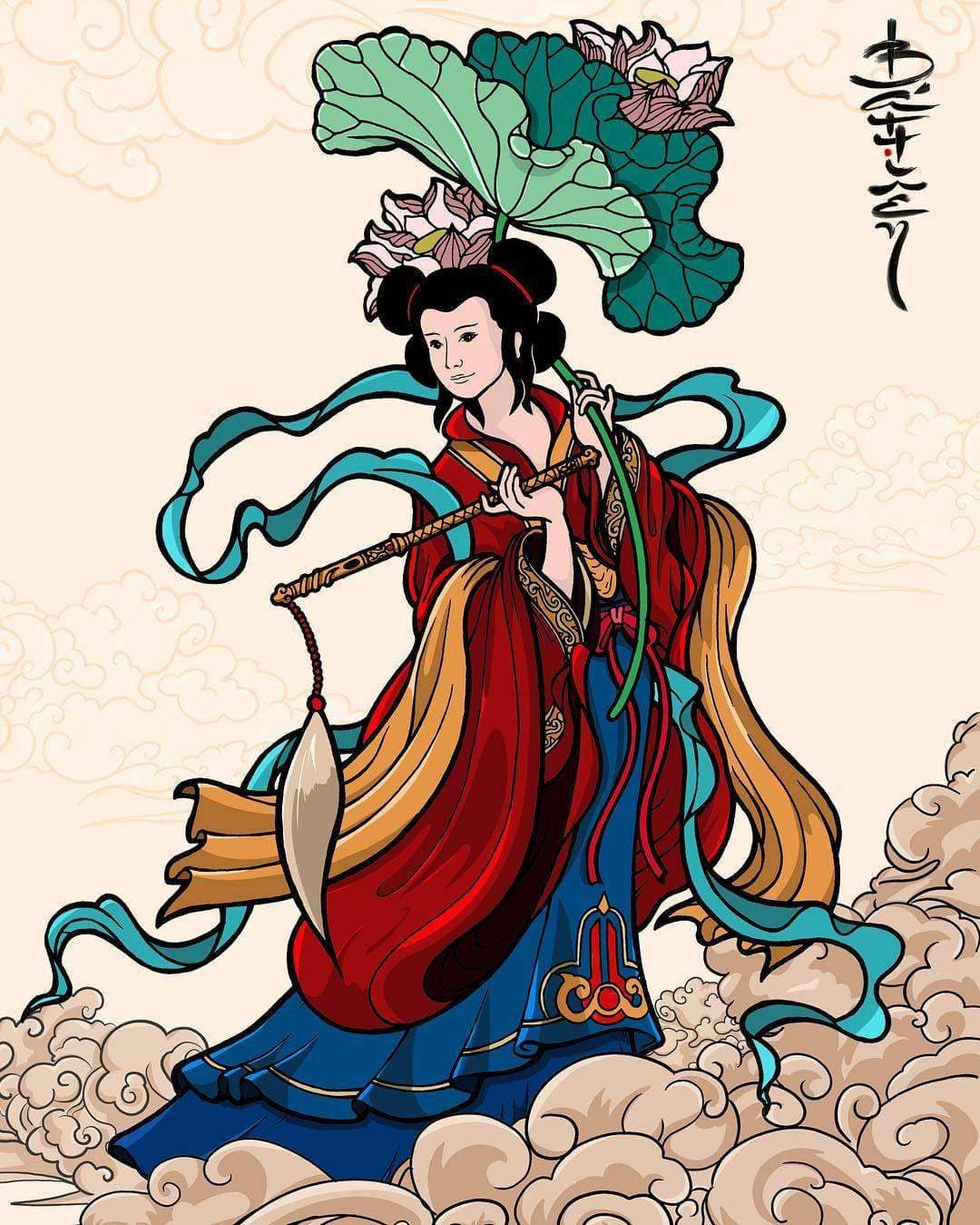 Bát Tiên  truyền thuyết phong thủy và đề tài nghệ thuật   Khanhhoathuyngas collection Blog  An Asian art info blog