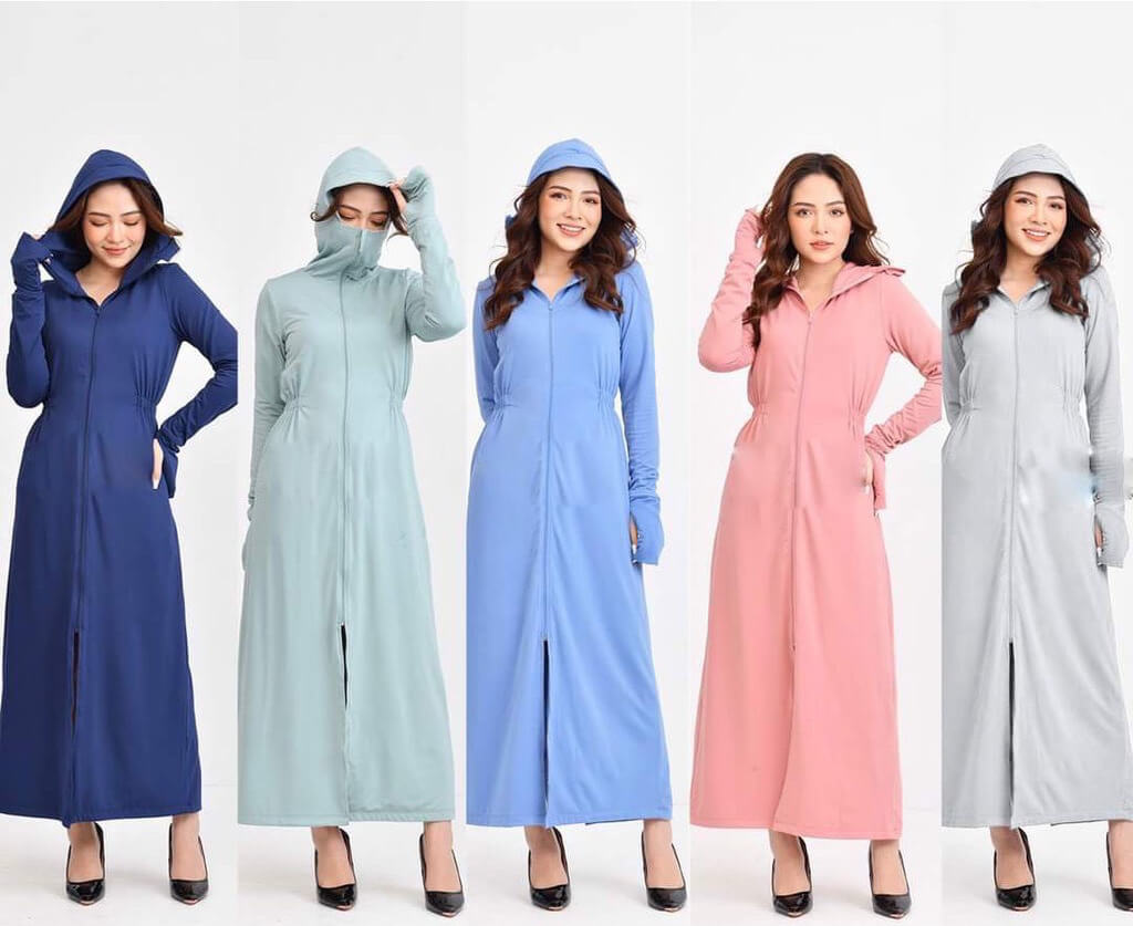 Váy Chống Nắng đủ kiểu vải jean Kaki dầy mềm xẻ tà chọn mẫu lưng thun  dán nút eo 6090 cm TẶNG KHẨU TRANG  MixASale