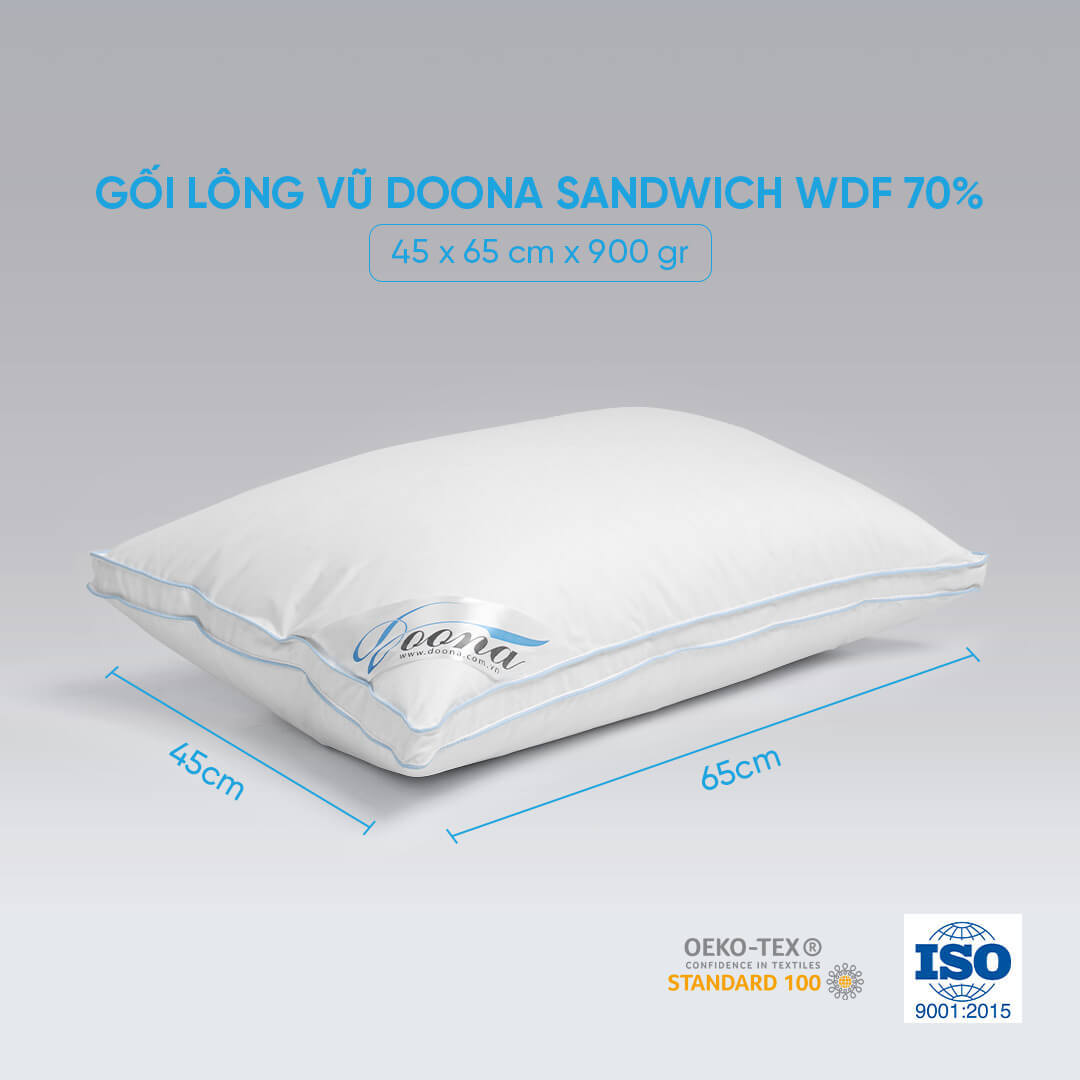 Gối Doona Sandwich WDF 70%45*65*900gr 1221