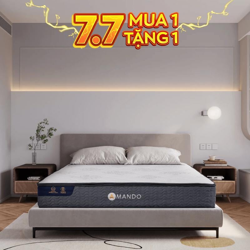 Nệm lò xo Amando Elite Original túi độc lập tiêu chuẩn khách sạn 5 sao dày 23cm - Thumbnail